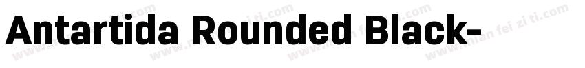 Antartida Rounded Black字体转换